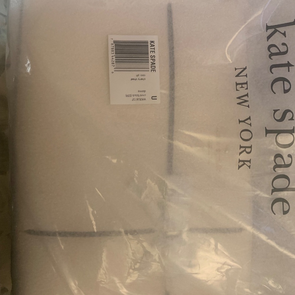 kate spade Cream Crossbody Bag with Black Trim - Picture 5 of 7